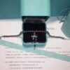 18K T Bow Charm Bead Bracelet