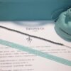 18K T Bow Charm Bead Bracelet