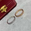 18K Love Diamond-Paved 3mm Ring