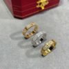 18K Love Diamond-Paved 3mm Ring