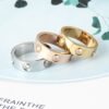 18K Love Wedding Eight Diamonds Ring