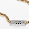 18K CC Diamonds Chain Necklace