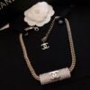 18K CC Diamonds Chain Necklace