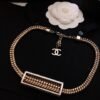 18K CC Diamonds Chain Necklace