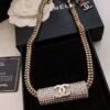 18K CC Diamonds Chain Necklace