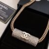 18K CC Diamonds Chain Necklace