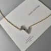 18K Louis Volt Upside Down Pendant Necklace
