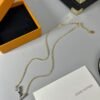 18K Louis Volt Upside Down Pendant Necklace