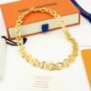 18K Louis Volt Curb Chain Necklace