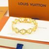 18K Louis Volt Curb Chain Large Bracelet