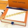 18K Louis Volt Curb Chain Large Bracelet