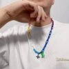 18K Louis Rainbow Ceramic Chain Necklace