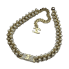 18K CC Pearls Chain Necklace