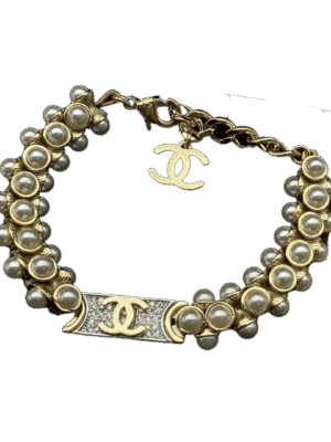 18K CC Pearls Chain Bracelet