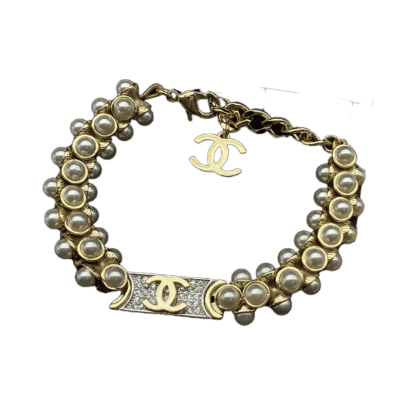 18K CC Pearls Chain Bracelet