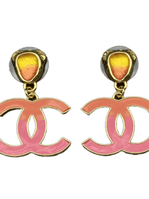 18K Classic Pink CC Dangle Earrings