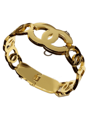 18K CC Opening Bracelet
