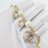 18K CC Pearls & Diamonds Bracelet