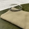 Double G Interlocking G Cuff With Flowers Bracelet