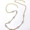 18K Crystal CC Chain Link Necklace