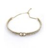 18K CC Chain Choker Diamonds Necklace