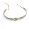 18K CC Chain Choker Diamonds Necklace