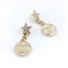 18K CC Star Vintage Earrings