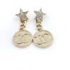 18K CC Star Vintage Earrings