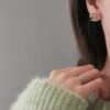 18K CC Star Earrings
