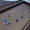 18K Vintage Alhambra Blue 10 Motifs Necklace