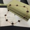 18K Vintage Alhambra Black 10 Motifs Clover Necklace