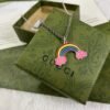 Double G Rainbow Pendant Necklace