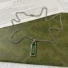 Double G Enamel Pendant Necklace