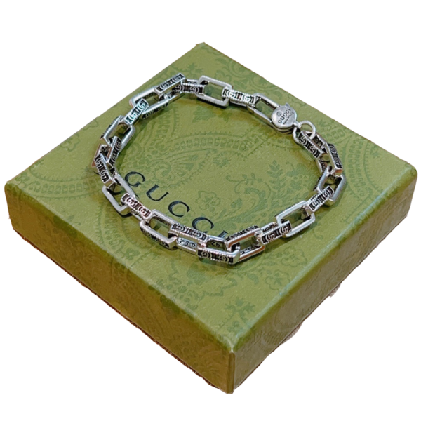 Double G Interlocking G Chain Bracelet
