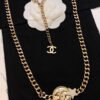 18K CC Rhinestone Star Chain Necklace