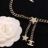 18K CC Rhinestone Star Chain Necklace