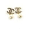 18K CC Pearls Earrings