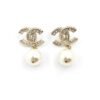 18K CC Pearls Earrings