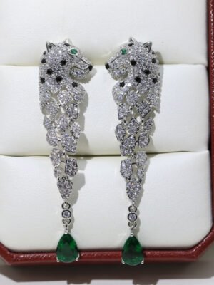 18K Panth¨¨re De Earrings