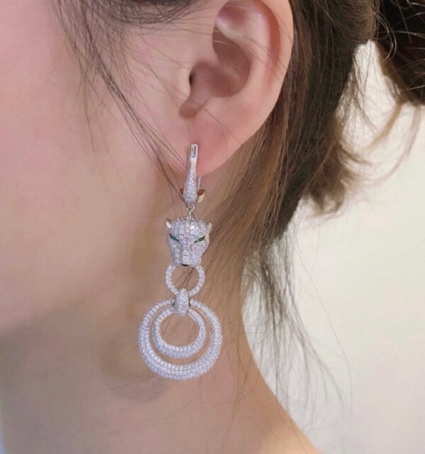 18k Panth¨¨re De Earrings