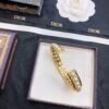 18K CD Pearl Open Cuff Bracelet
