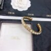 18K CD Pearl Open Cuff Bracelet