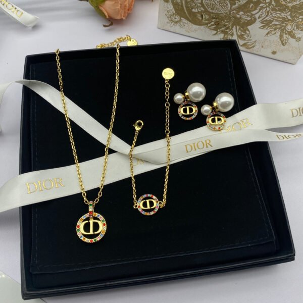 18K Petit CD Multicolor Crystals Bracelet