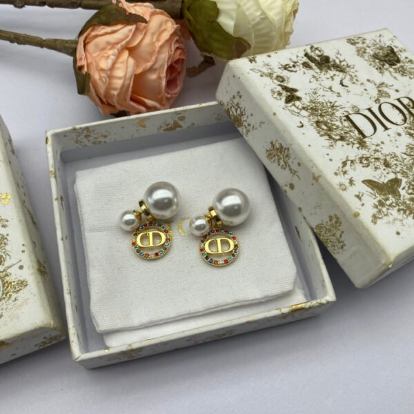 18K CD Tribales Multicolor Crystals Earrings