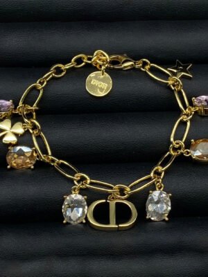 18K CD Vintage Crystals Bracelet