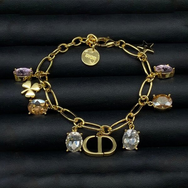 18K CD Vintage Crystals Bracelet