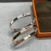 18K Kelly Small Model Diamond H Bracelet