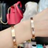 18K Kelly Small Model Diamond H Bracelet