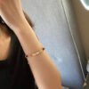18K Kelly Small Model Diamond H Bracelet