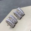 18K Pop H Diamonds Earrings